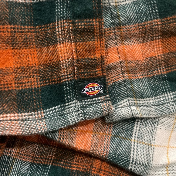 NWT DICKIES WOMENS LONG SLEEVE FLANNEL SHIRT. 100% SOFT AND COMFORTABLE COTTON - Picture 8 of 11